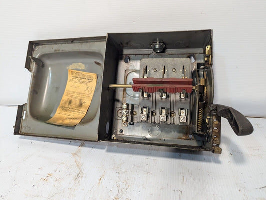 Square D H321N safety switch, 30A, 240VAC single throw fusible - Free Shipping