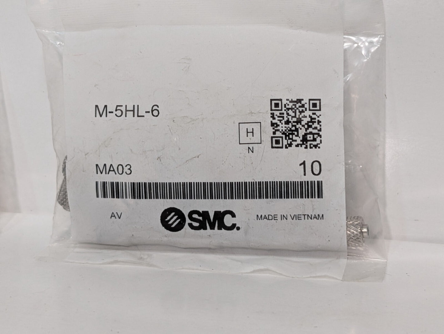 SMC M-5HL-6 (Pack Of 10) Miniature Hose Elbow Tube Fitting for Compact Spaces