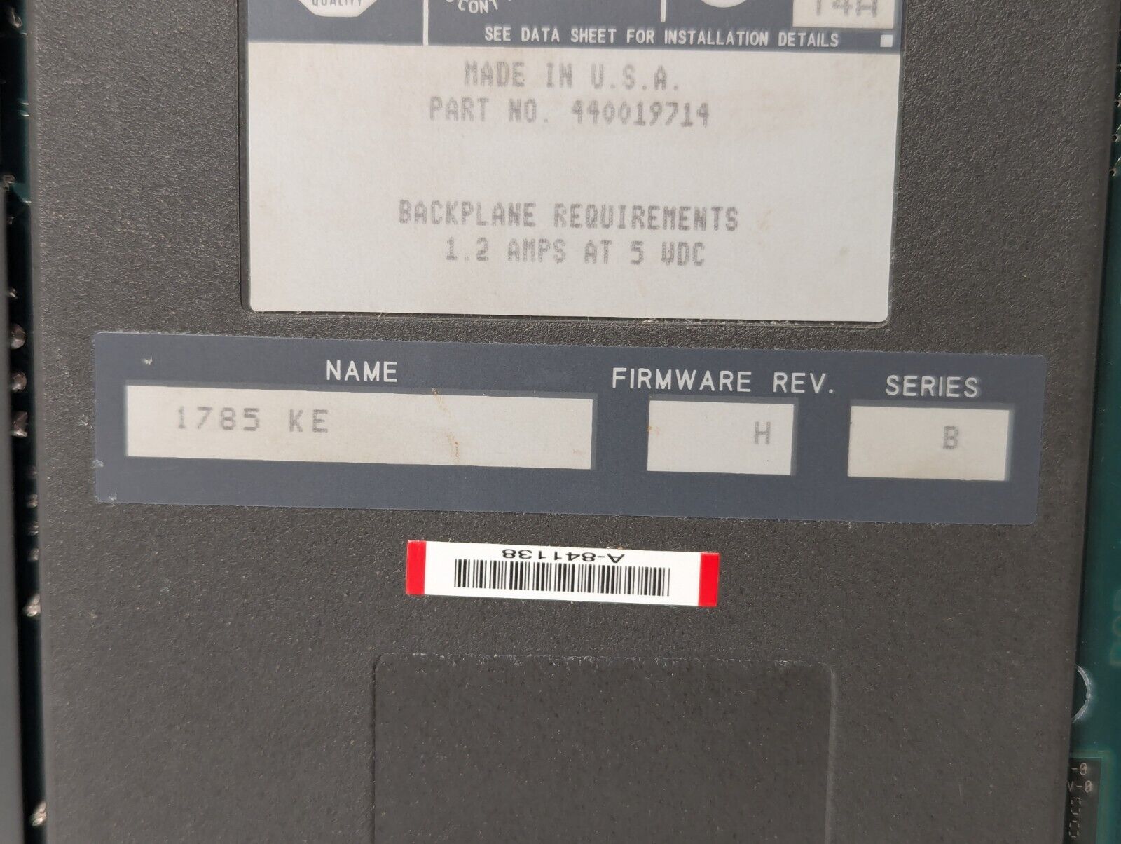 Allen Bradley 1785-KE /C Communication Interface Module - Free Shipping+Returns