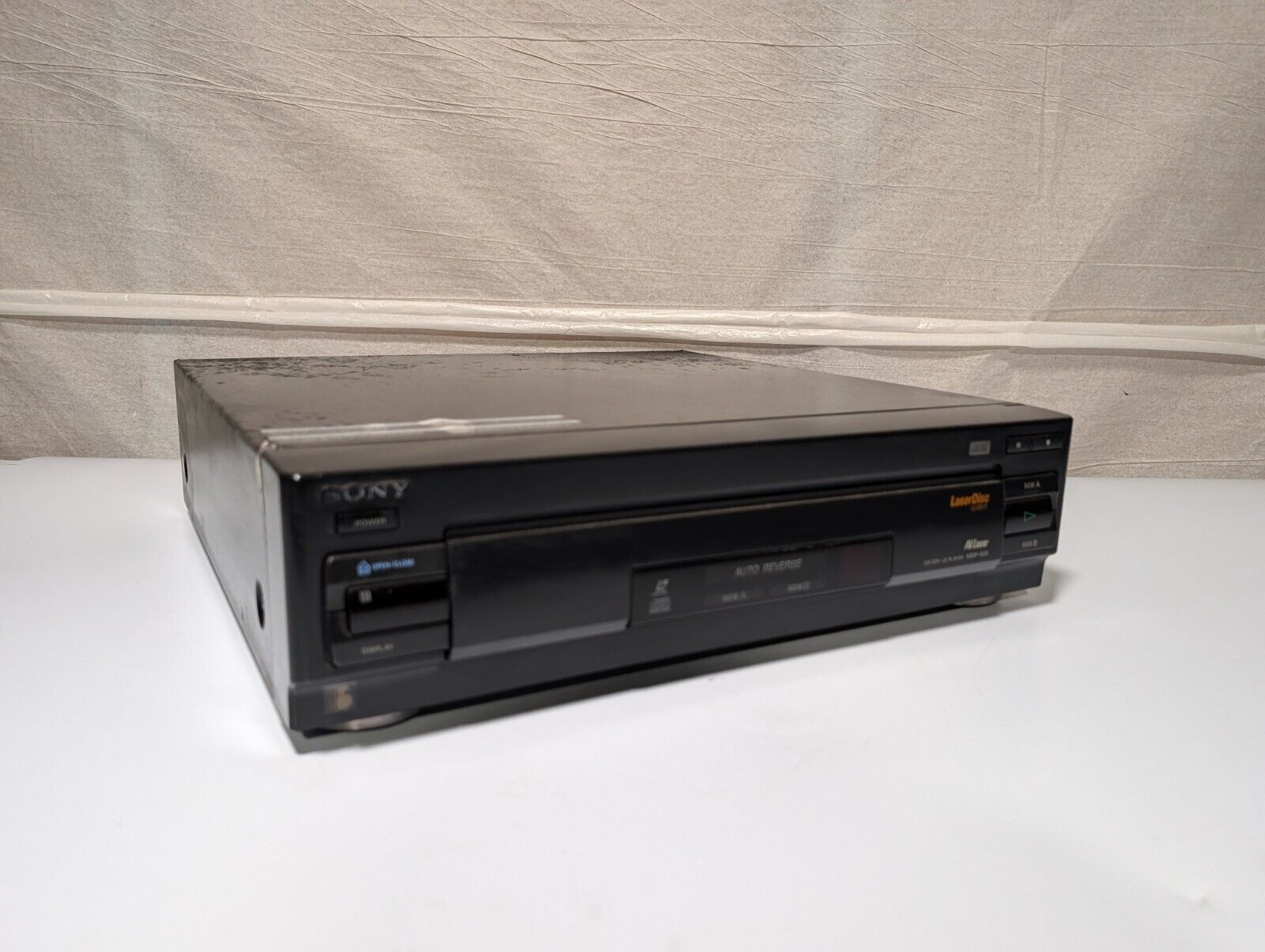 Sony MDP-500 AV Laser Auto Reverse Laserdisc CD \ CDV \ LD Player