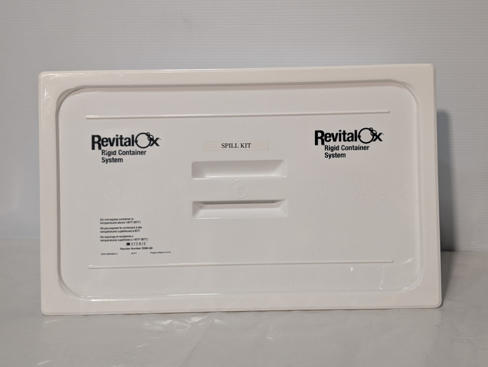 Steris 2D93Q0 Revital-Ox Rigid Container System, w\ Clean-up Kit, 6" x 13" x 21"