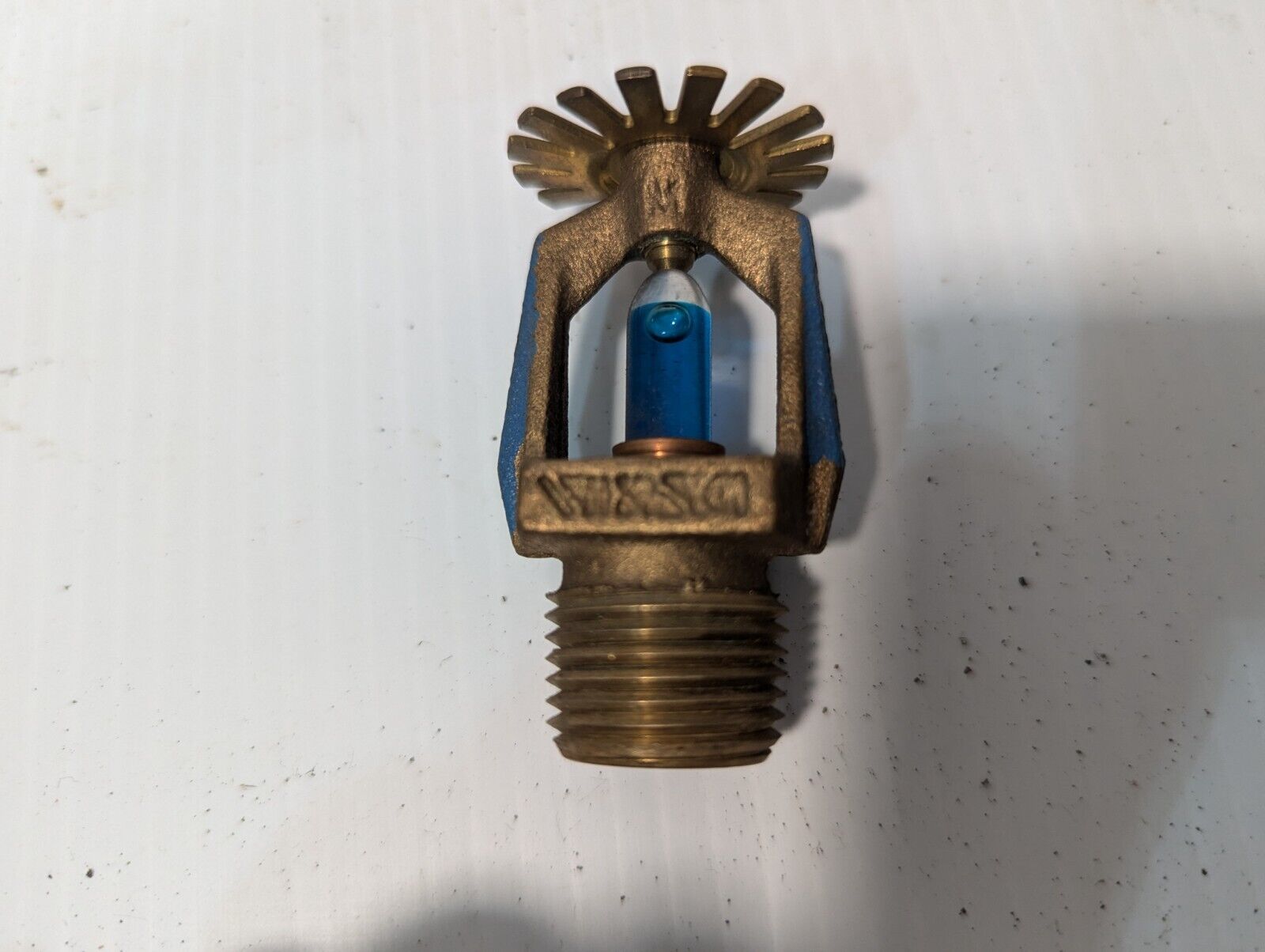 Lot of 4 Viking 1992 Brass Sprinkler Heads, Activate at 286° F (Blue) -Free Ship