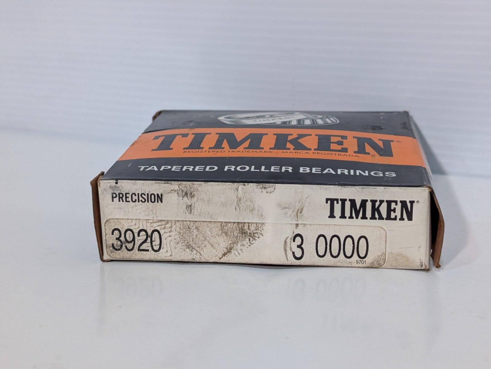 (1) Timken 3920 Tapered Roller Bearing Cup, Non-Flanged, Chrome Steel