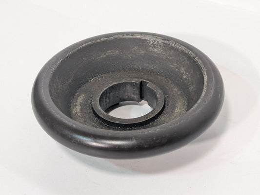 Unidentified Industrial Machine Guard, 5.5" Diameter, Keyed Bore