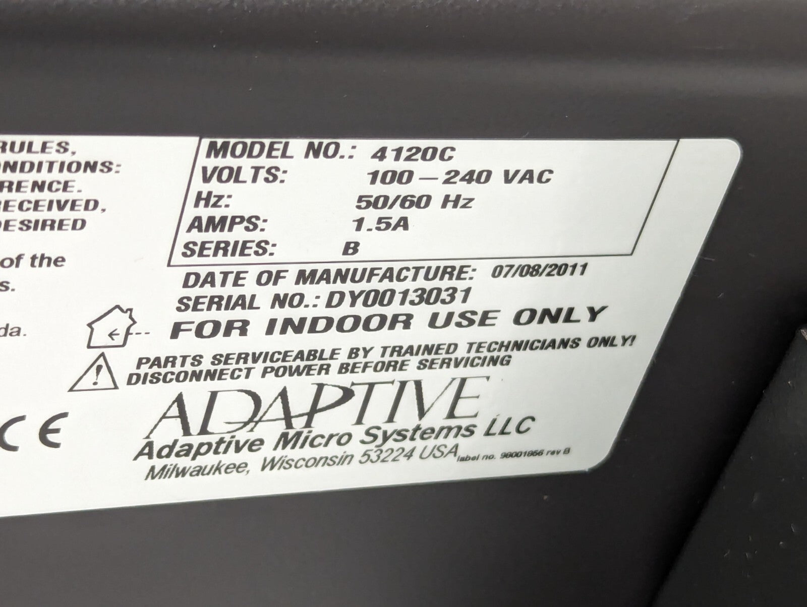 Adaptive 4120C Alpha LED Electronic Sign Display with Remote, 3 Color, 2 Lines