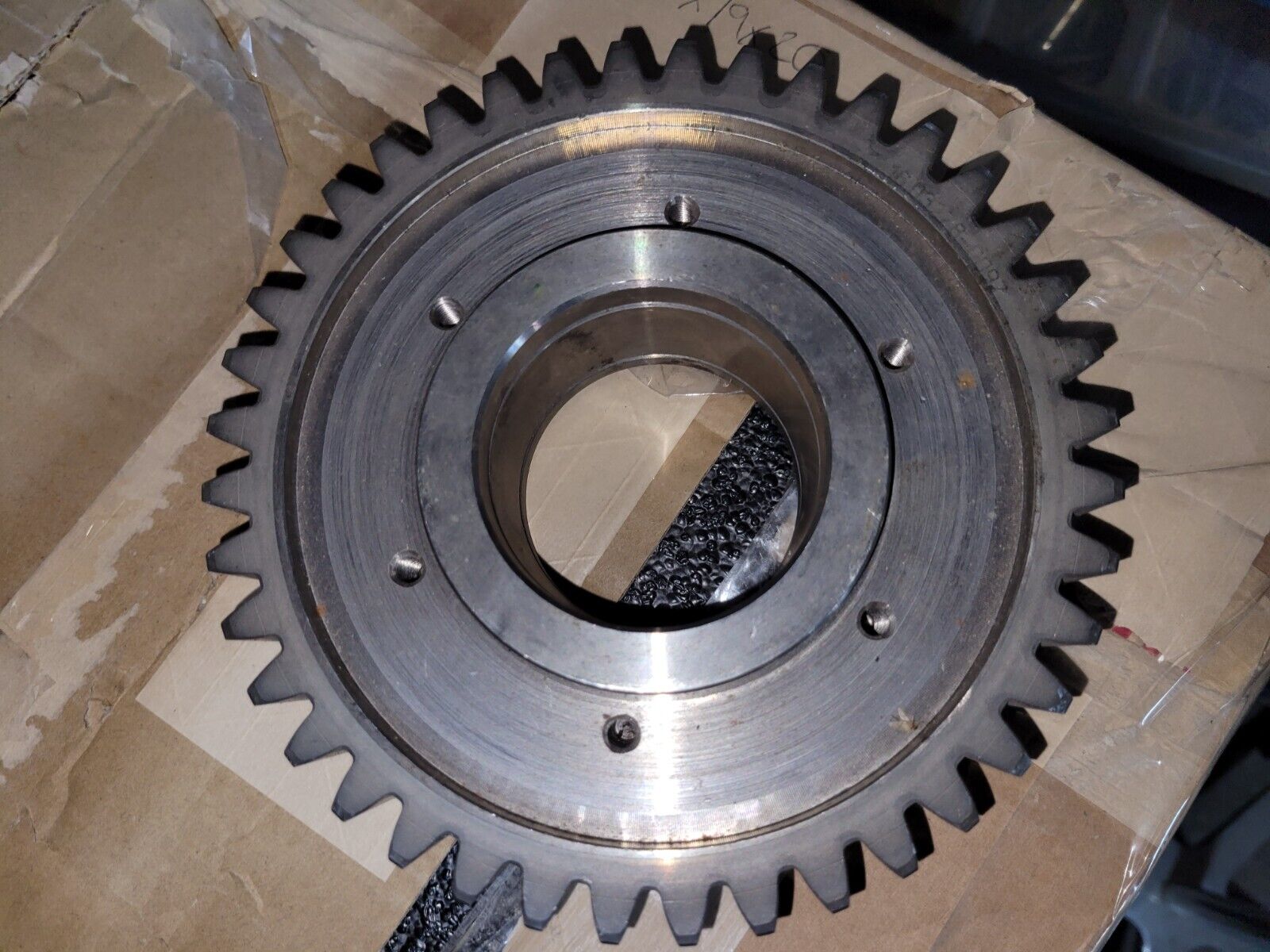 Spur Gear 6.75" OD, 2.5" Bore, 6 Threaded Holes, 40 Teeth - Free Shipping