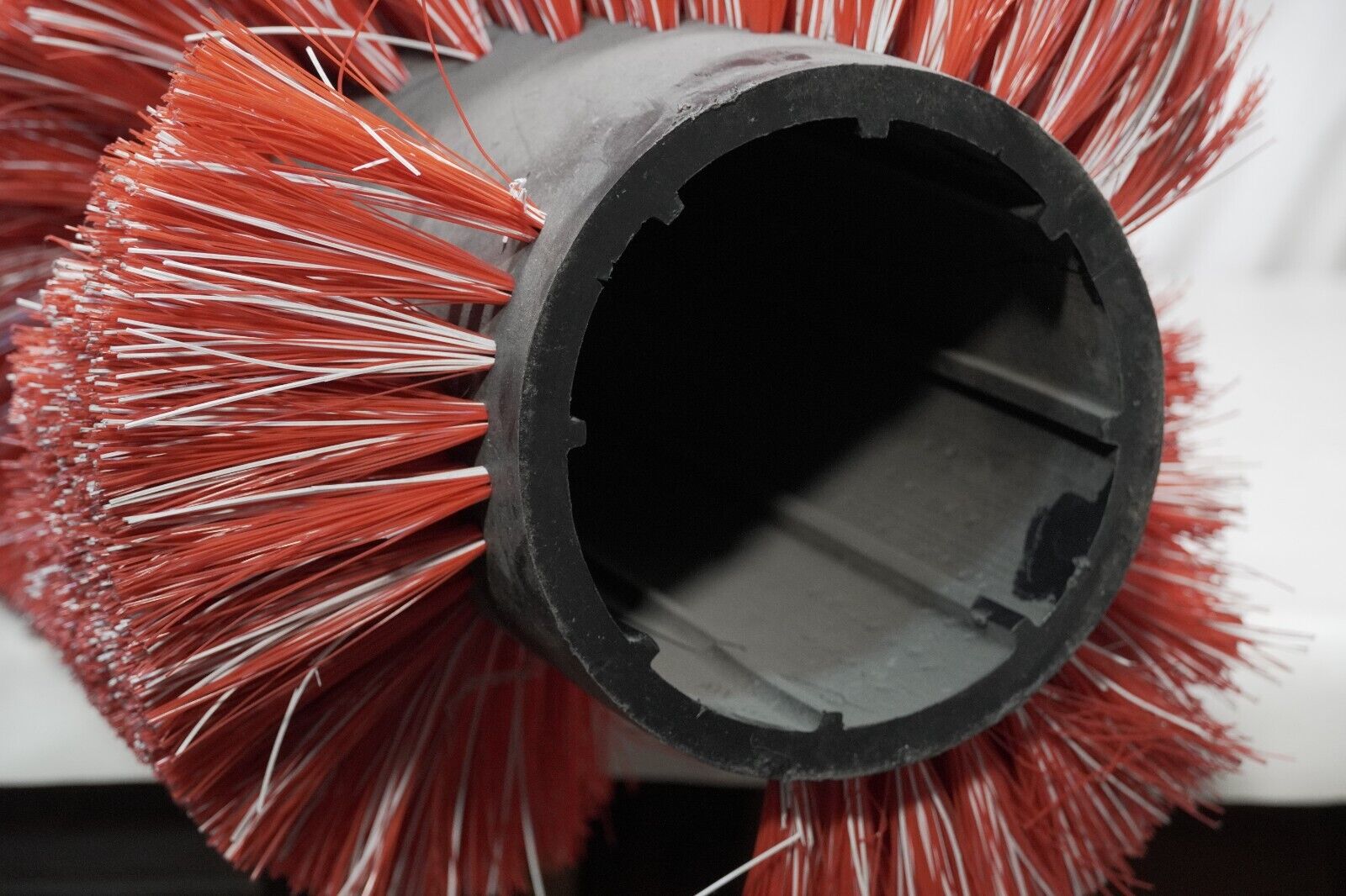 45 inch long scrub roller brush, 5-13/16 inch inside diameter, 14.5 in diameter