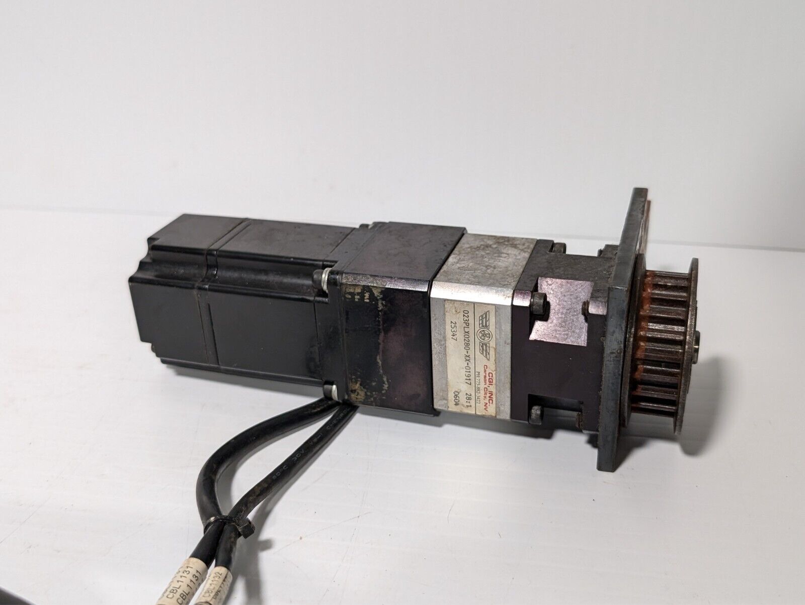 Yaskawa SGMAH-02BAF41 servo motor with SGDH-02BE servopack, CGI 023PLX0280-XX-01