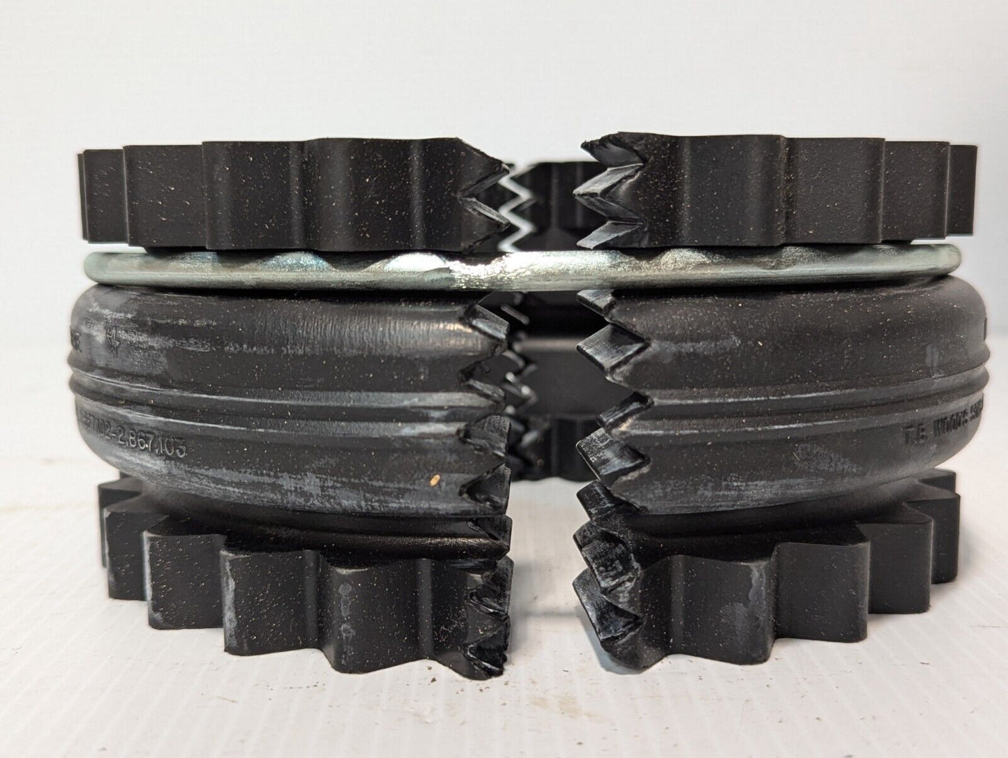 TB Wood's 10E coupling sleeve, EPDM SF, two pieces with ring, new old stock