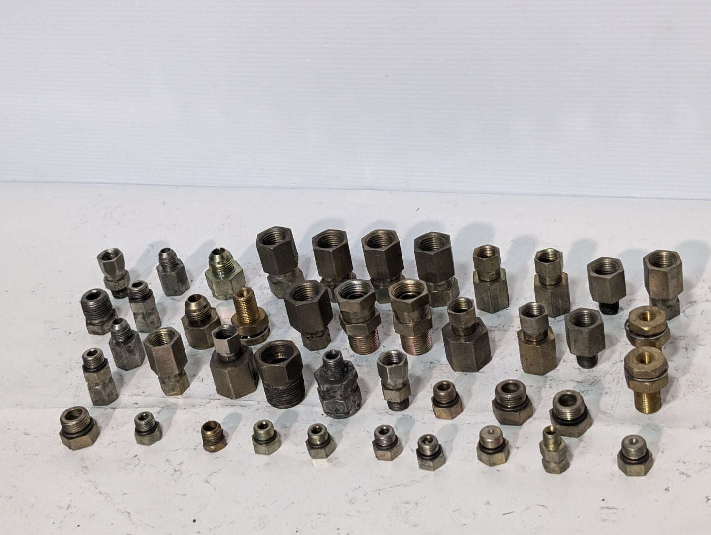 (40) Assorted Hydraulic Fitting and Adapters, Hex Head Thread Nut Lug Nipple