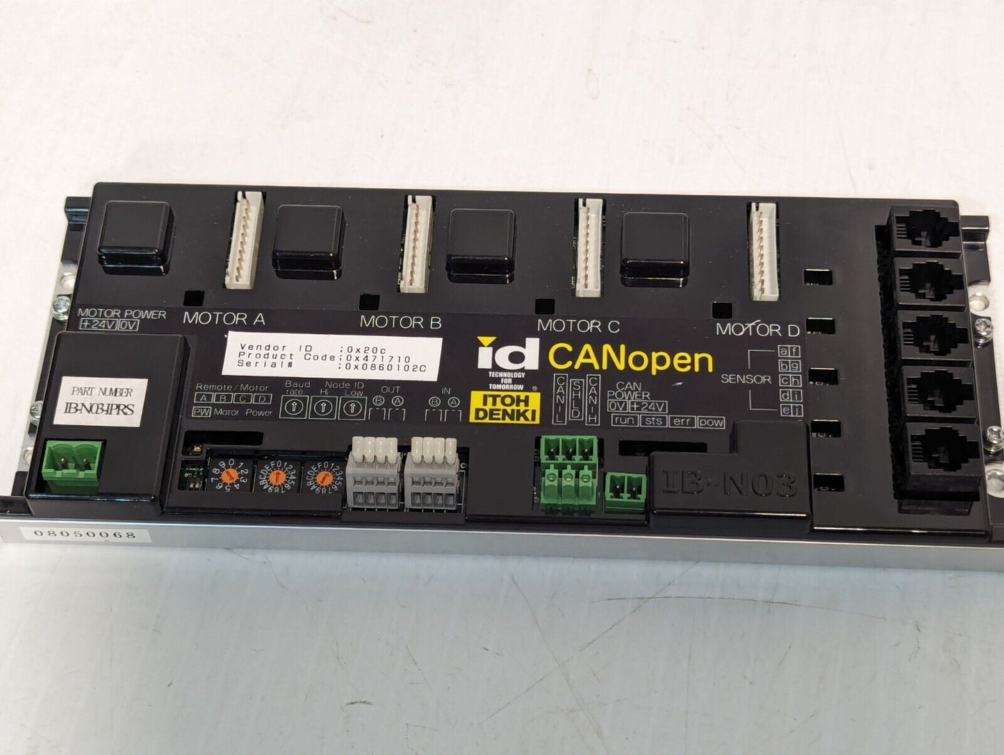 Itoh Denki IB-N03 IPRS CANopen Motor Control Module- Free Shipping