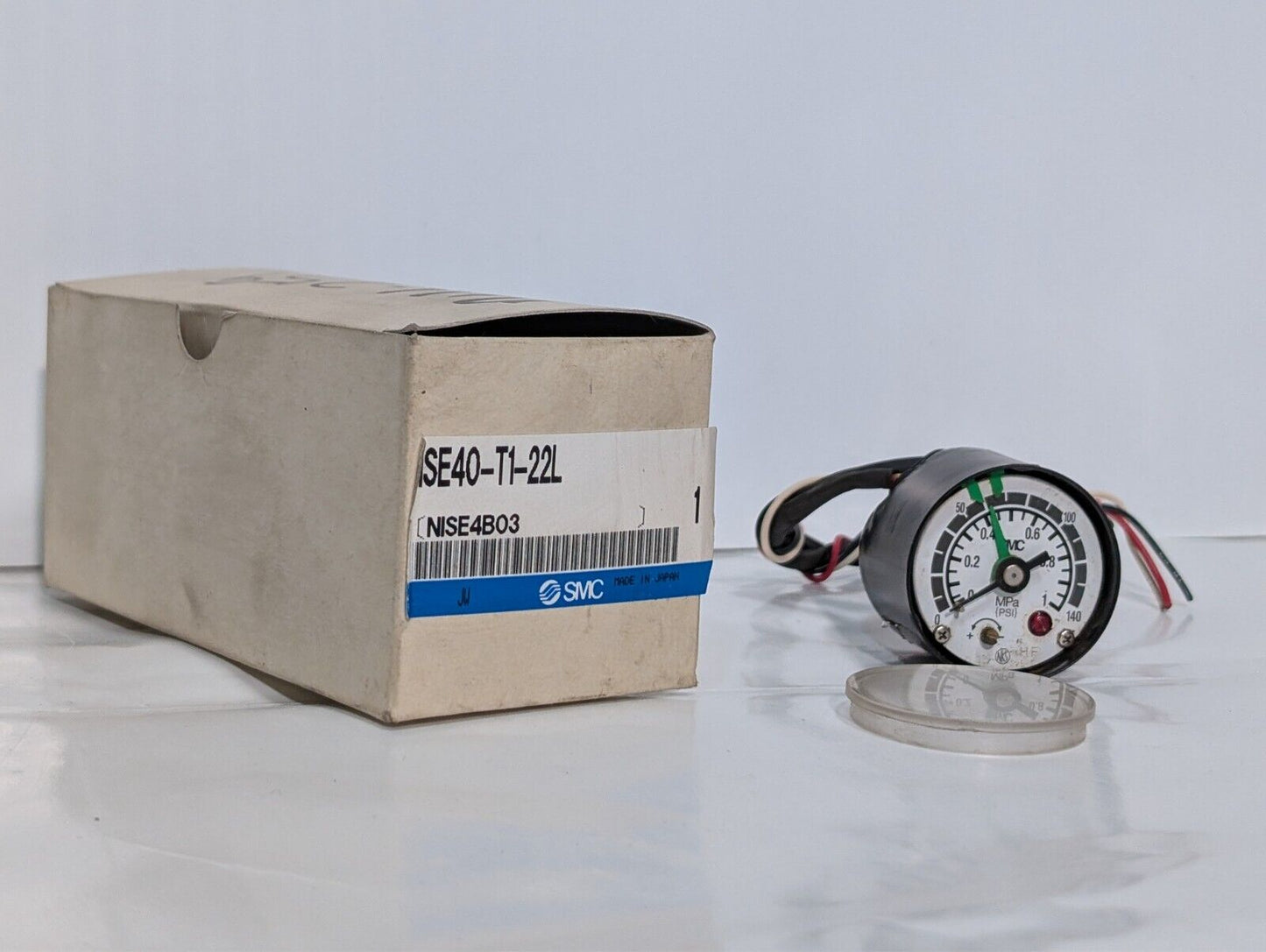SMC ISE40-T1-22L Pressure Regulator 0-1MPa 0-140PSI