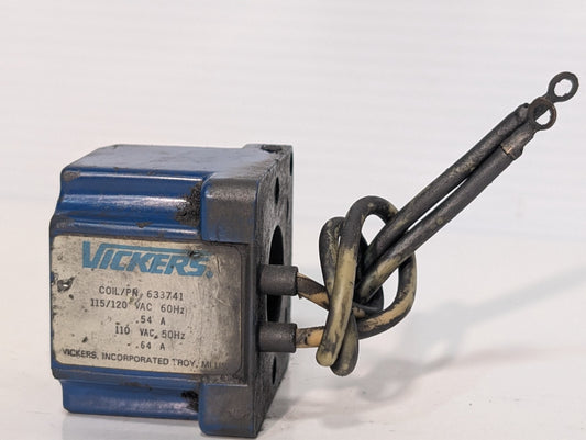 Vickers 633741 Solenoid Coil, 115/120VAC 50/60Hz, .54A, .64A