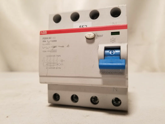ABB F204 AC 25A 2CSF204001R1250 Residual Current Circuit Breaker