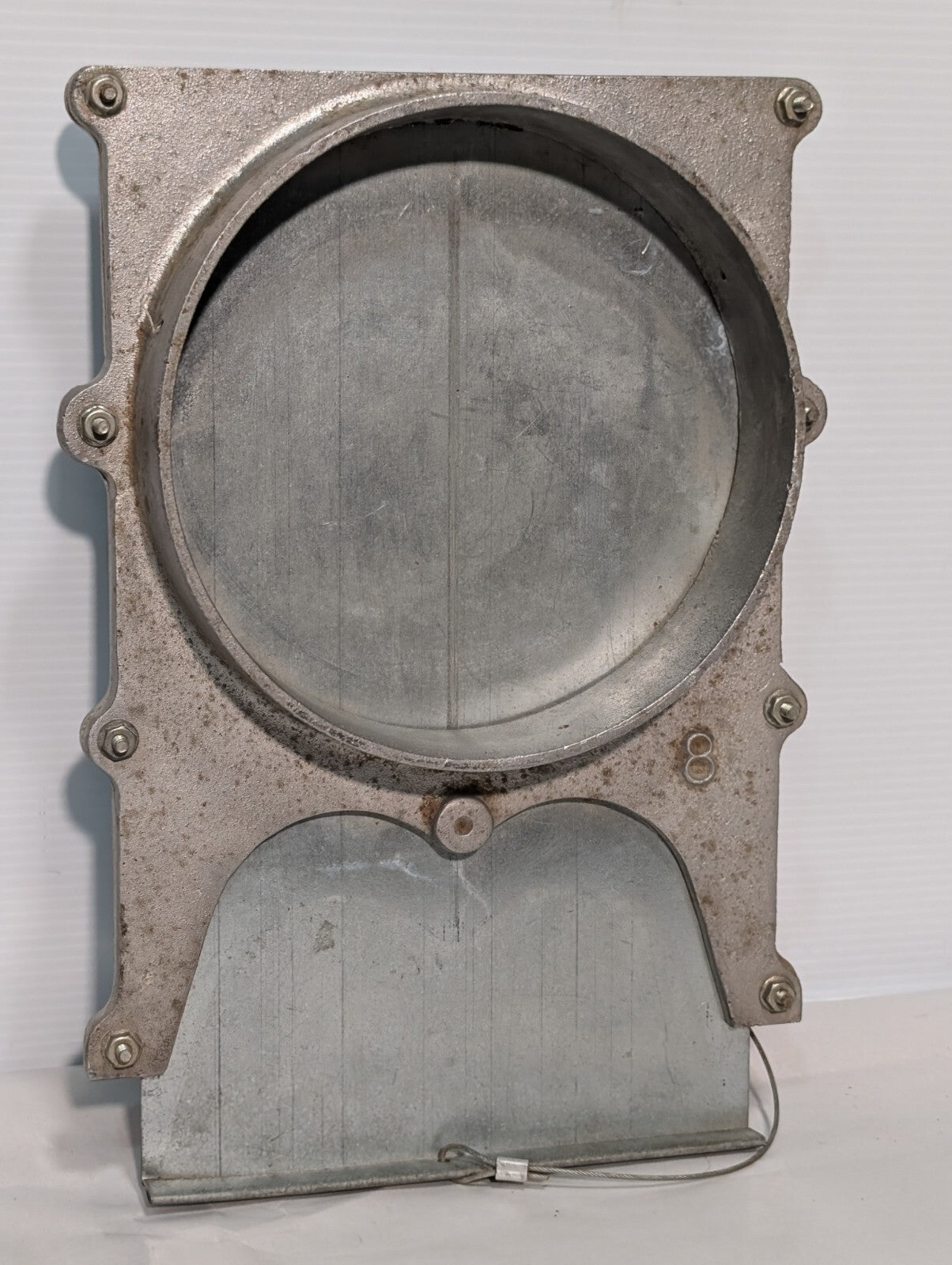 8" Manual Blast Gate - Industrial Grade (Aluminum body / Galvanized blade)