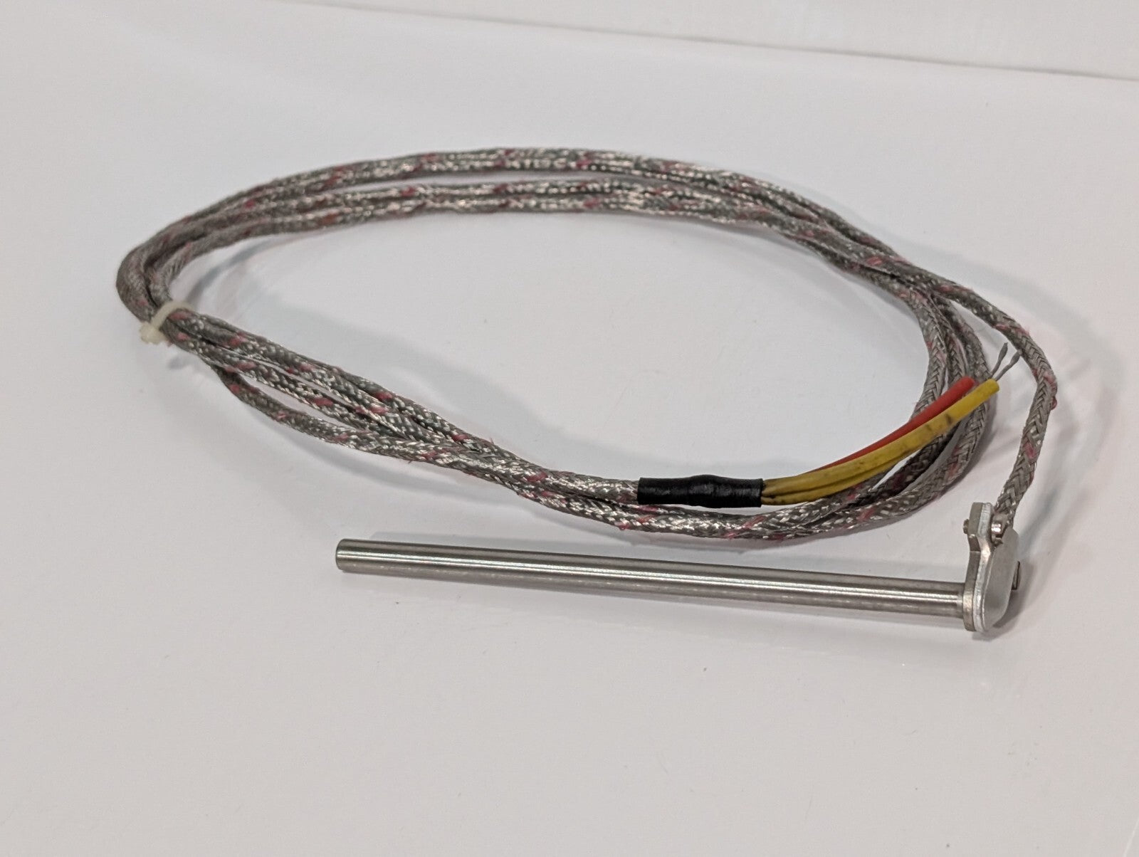 Unbranded Cartridge Heater, 4.5" Long, 3 Conductor Wires, 90 Degree, Long Cable