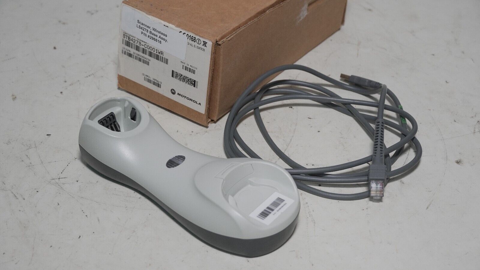 Motorola STB4278-C0001WR wireless scanner LS4278 base assembly, 296616