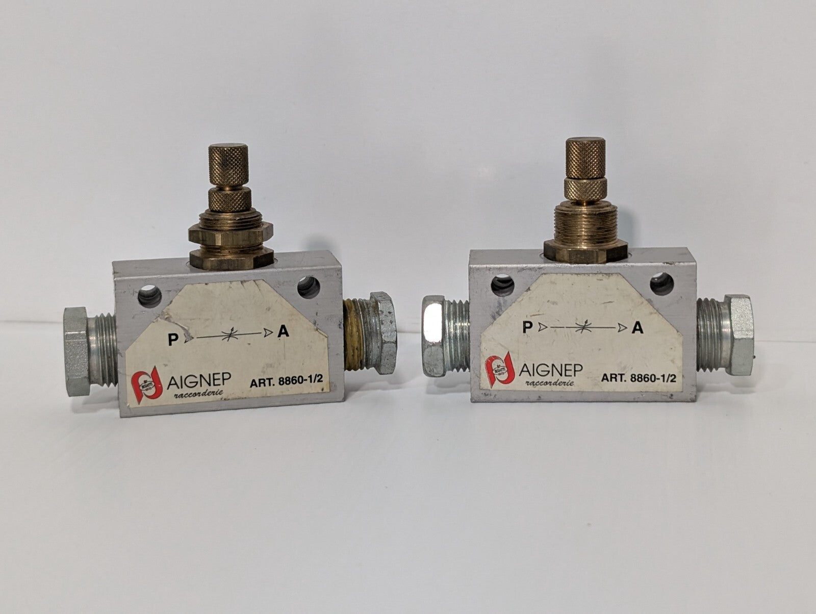 Aignep 8860-1/2 Bi-Directional In-Line Flow Regulator 7 Bar Inlet Pressure