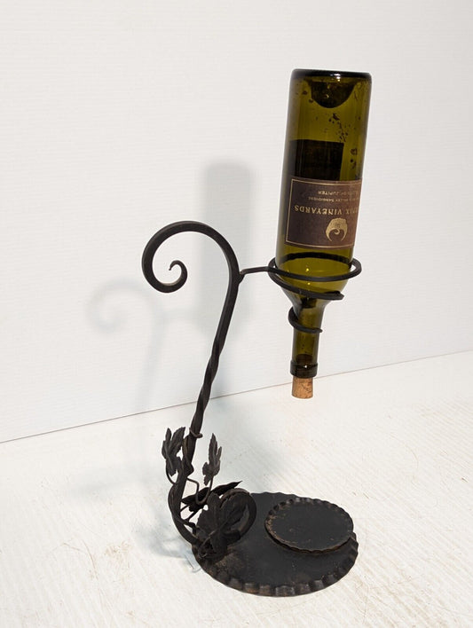 Vintage Antique Metal Decorative Stand, wine holder,  Italy - Free Shipping