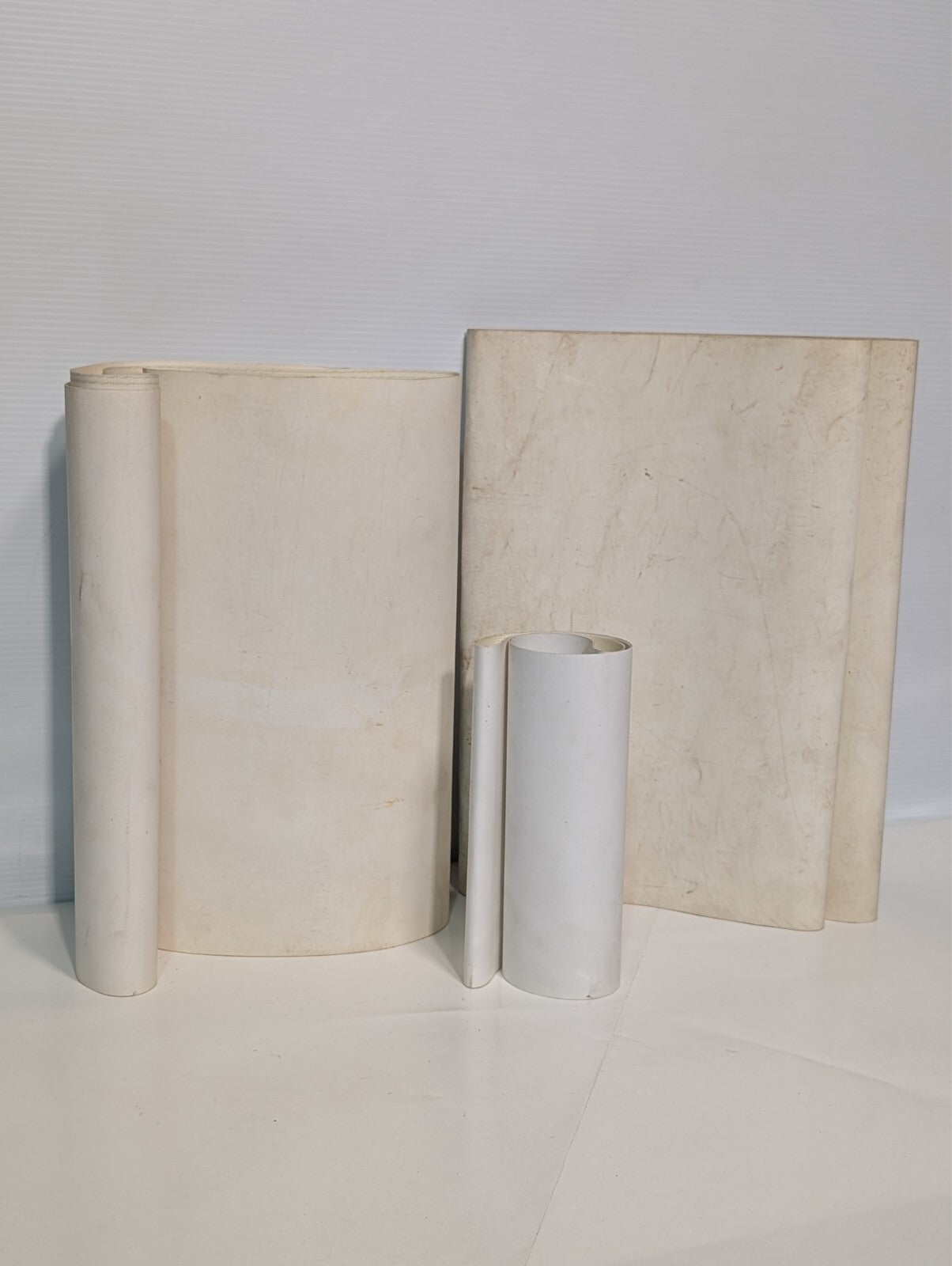 (3) Dorner Conveyor Replacement Belts White Smooth Continuous