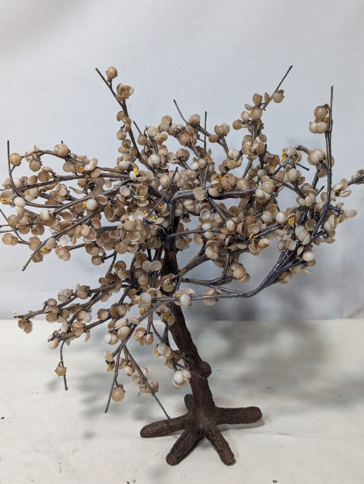 Vintage Art - Tree with Blossoms Sculpture  16" tall x 12" wide