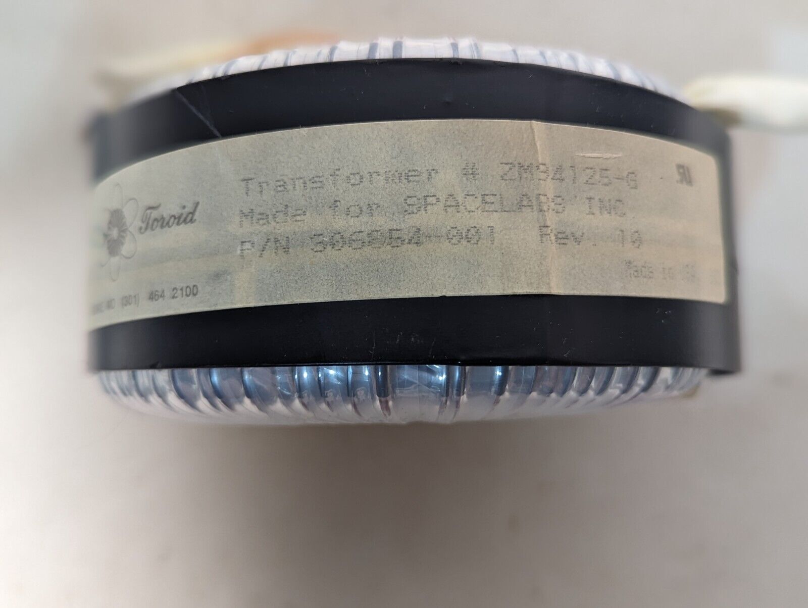 Toroid ZM94125-G transformer, P/N 306854-001, made for Spacelabs