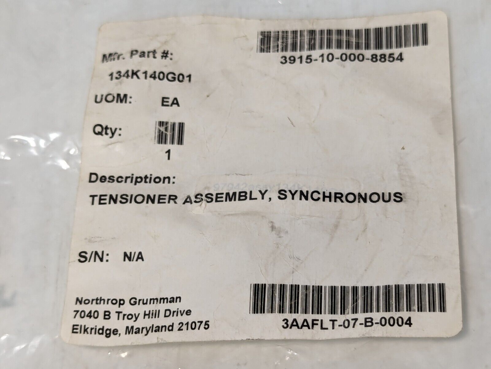 Unbranded 134K140G01 Synchronous Tensioner Assembly With Arm - Free Shipping