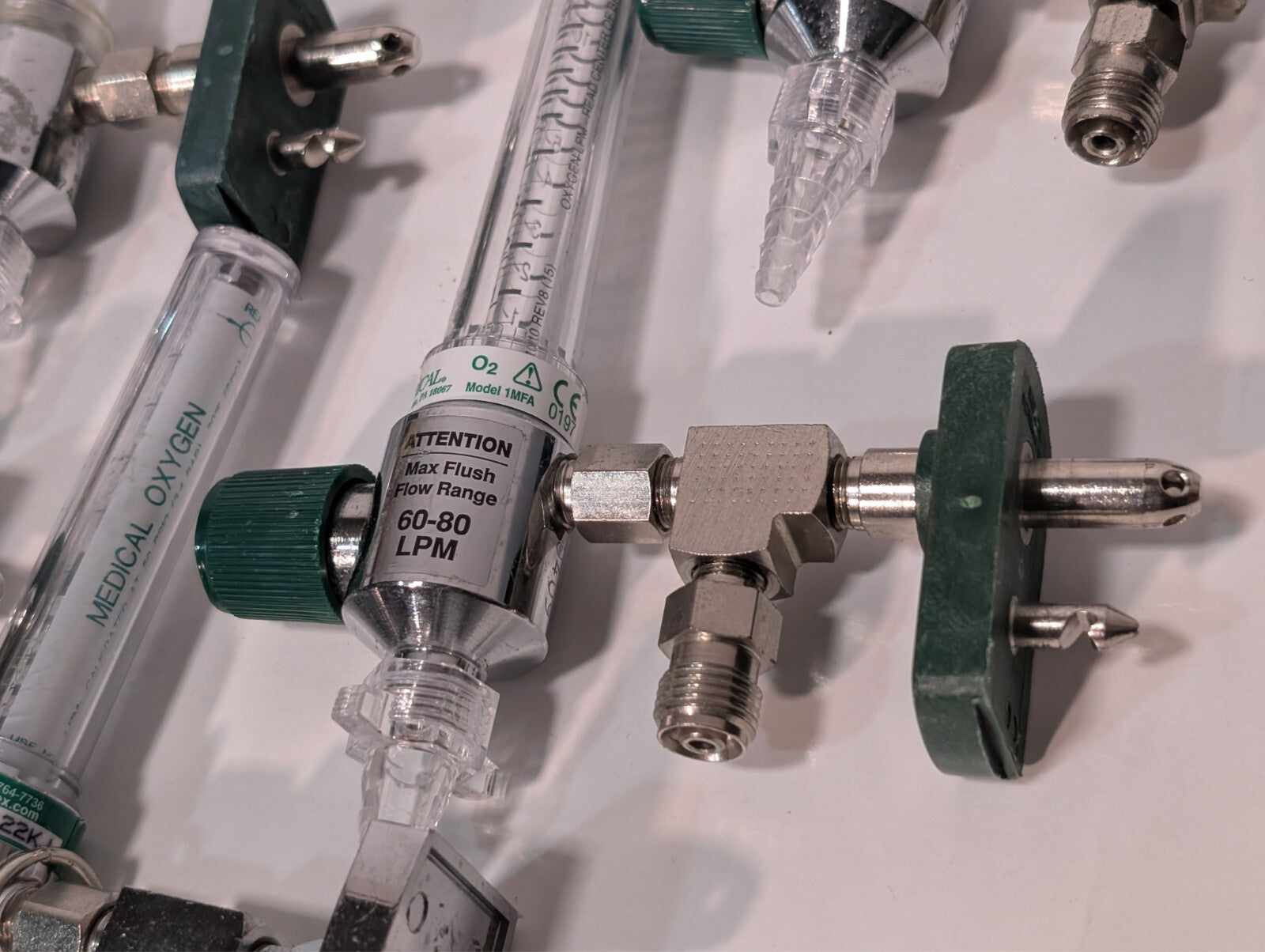 (53) Amvex and Precision Medical 1MFA Oxygen Flowmeters, 0473 0197, 60-80 90 LPM