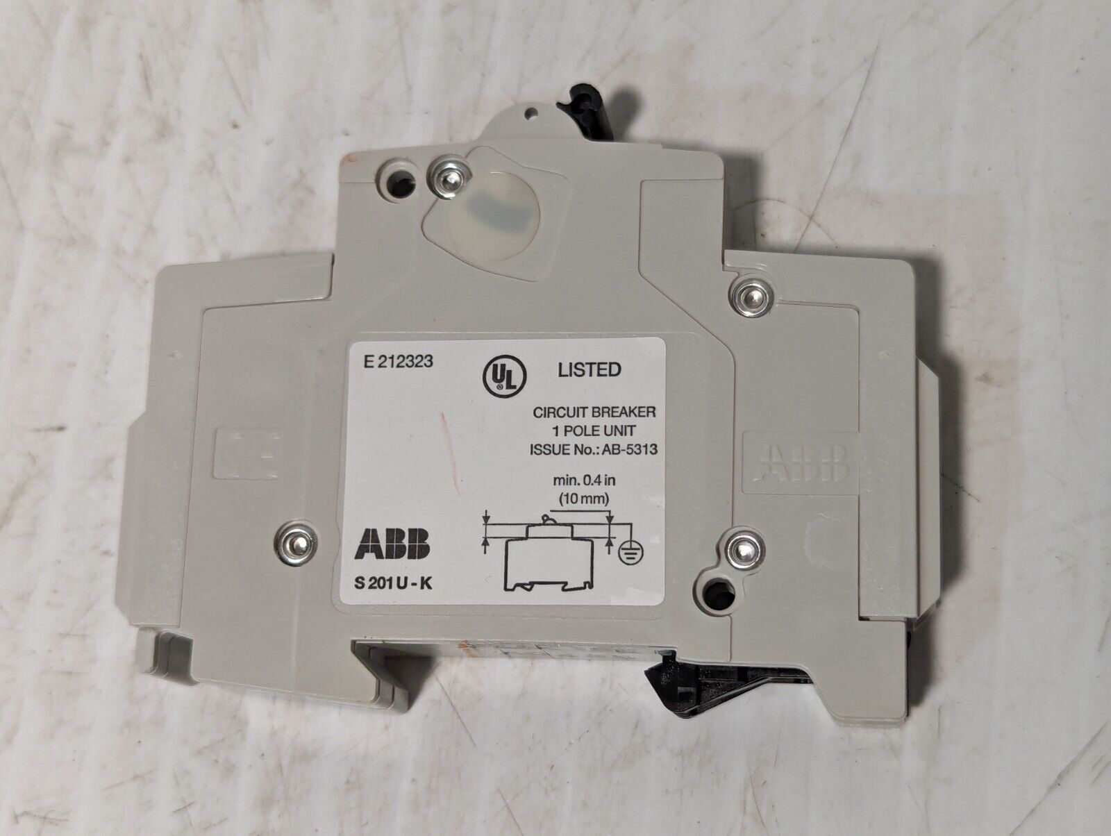 ABB S201 U-K15A Circuit Breaker 15A, 240VAC 1-Pole - Free Shipping