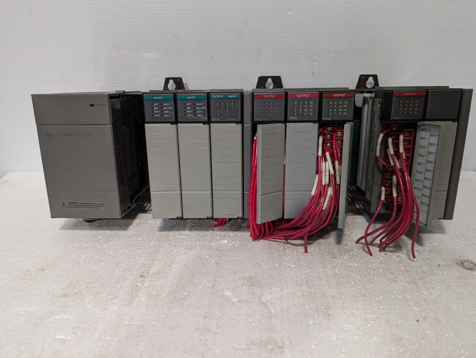 Allen Bradley 1746-A10 10-slot rack with 1746-P2 power supply+ - Free Shipping
