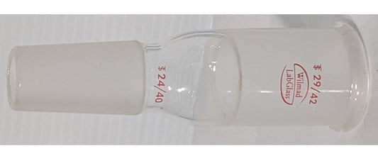 Wilmad LabGlass Glass Enlarging Adapter, 24/40 Inner, 29/42 Outer
