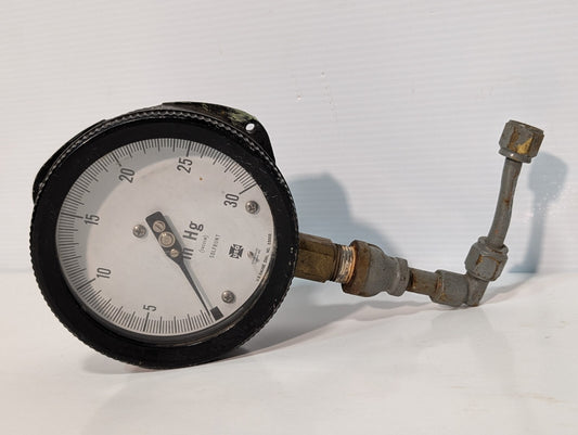US Gauge (Ametek) 33002 Vacuum Gauge, 0-30psi, 4.5" Dial Face, 1/2"npt