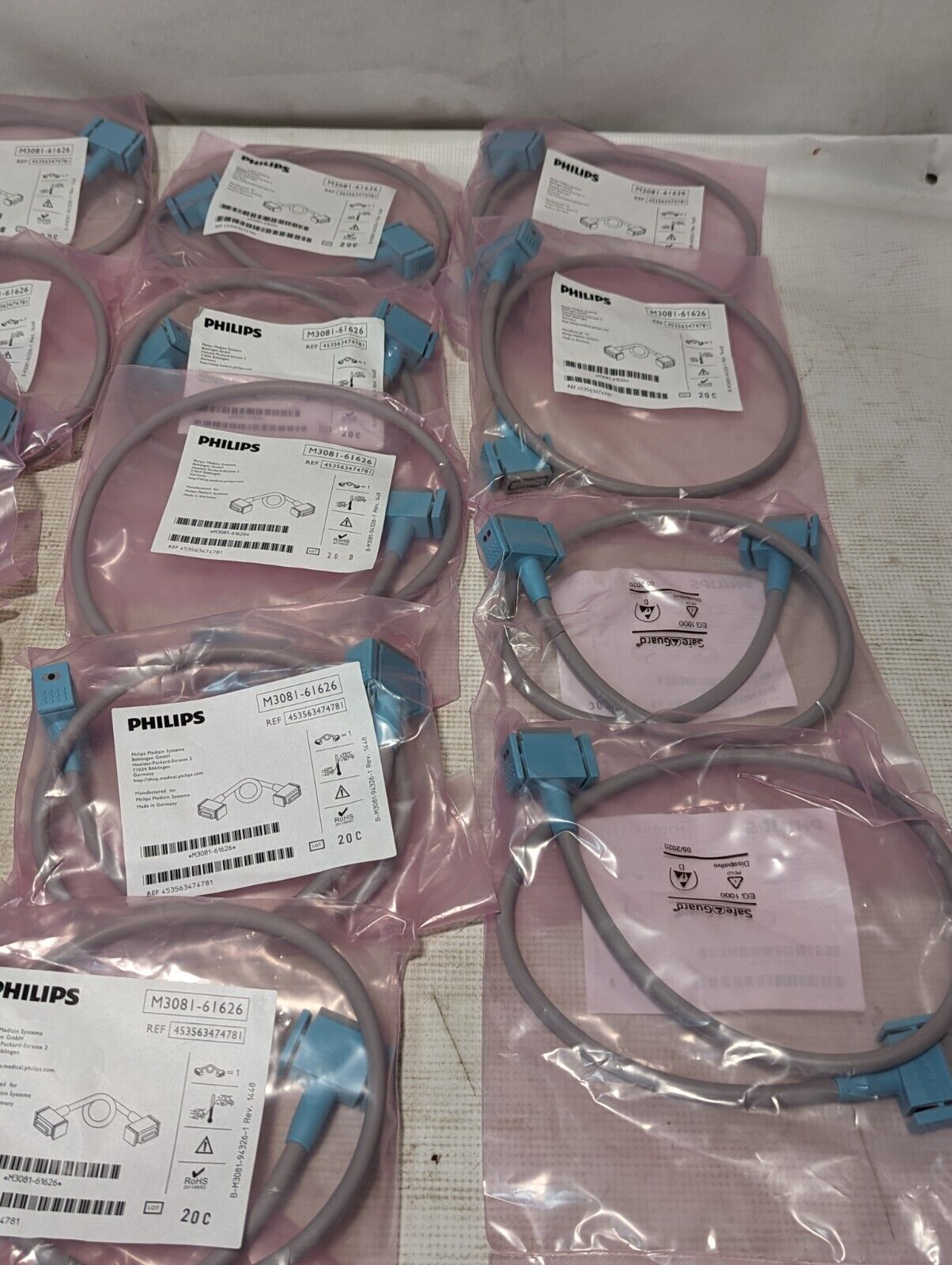 Lot of 24 Philips M3081-61626 Patient Monitor Link Cable