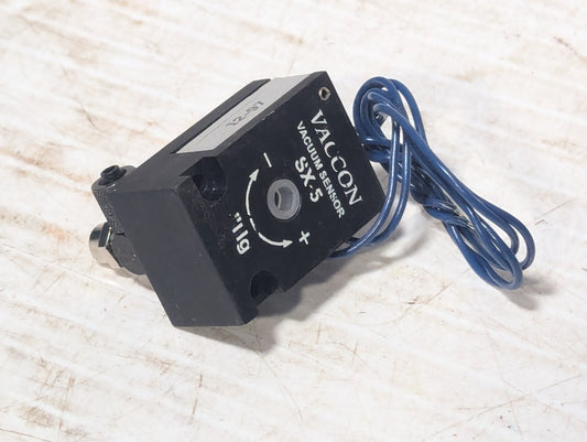 Vaccon SX-5 Vacuum Sensor, Adjustable Mechanical Vacuum Switch