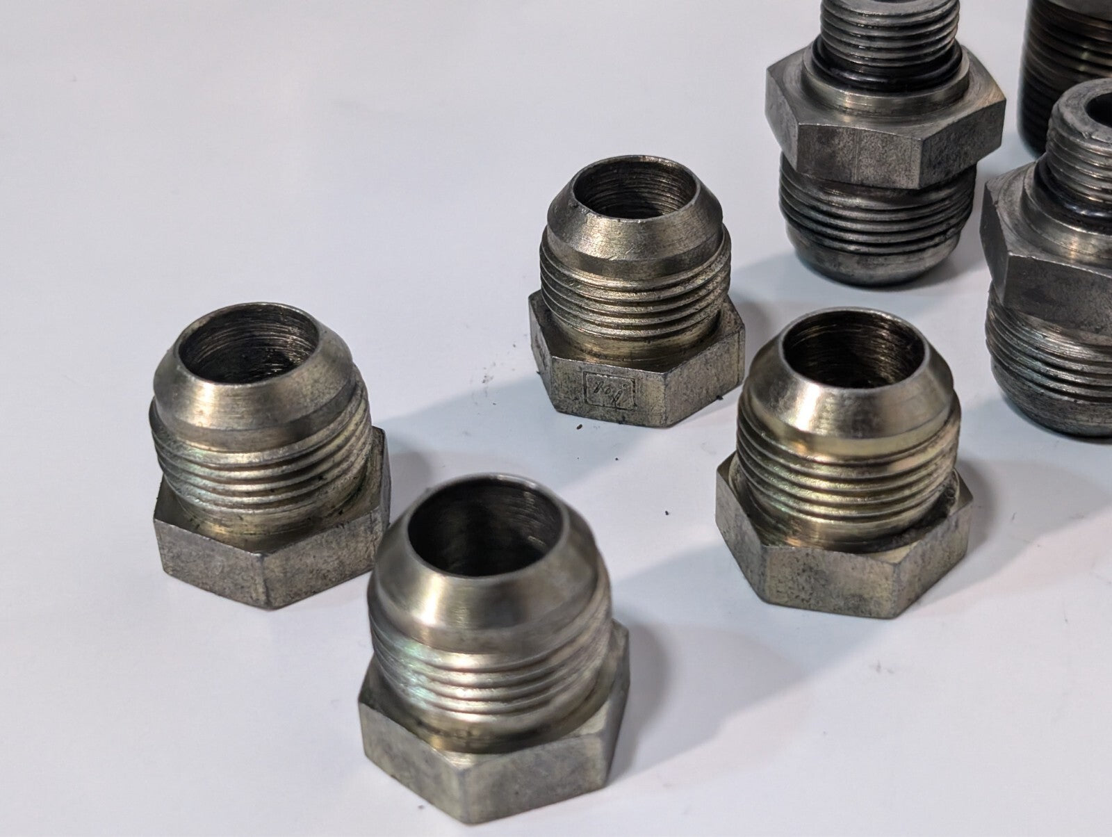 (23) High Pressure Adaptor Fittings Reducers Hex Heads for Hydraulic Press