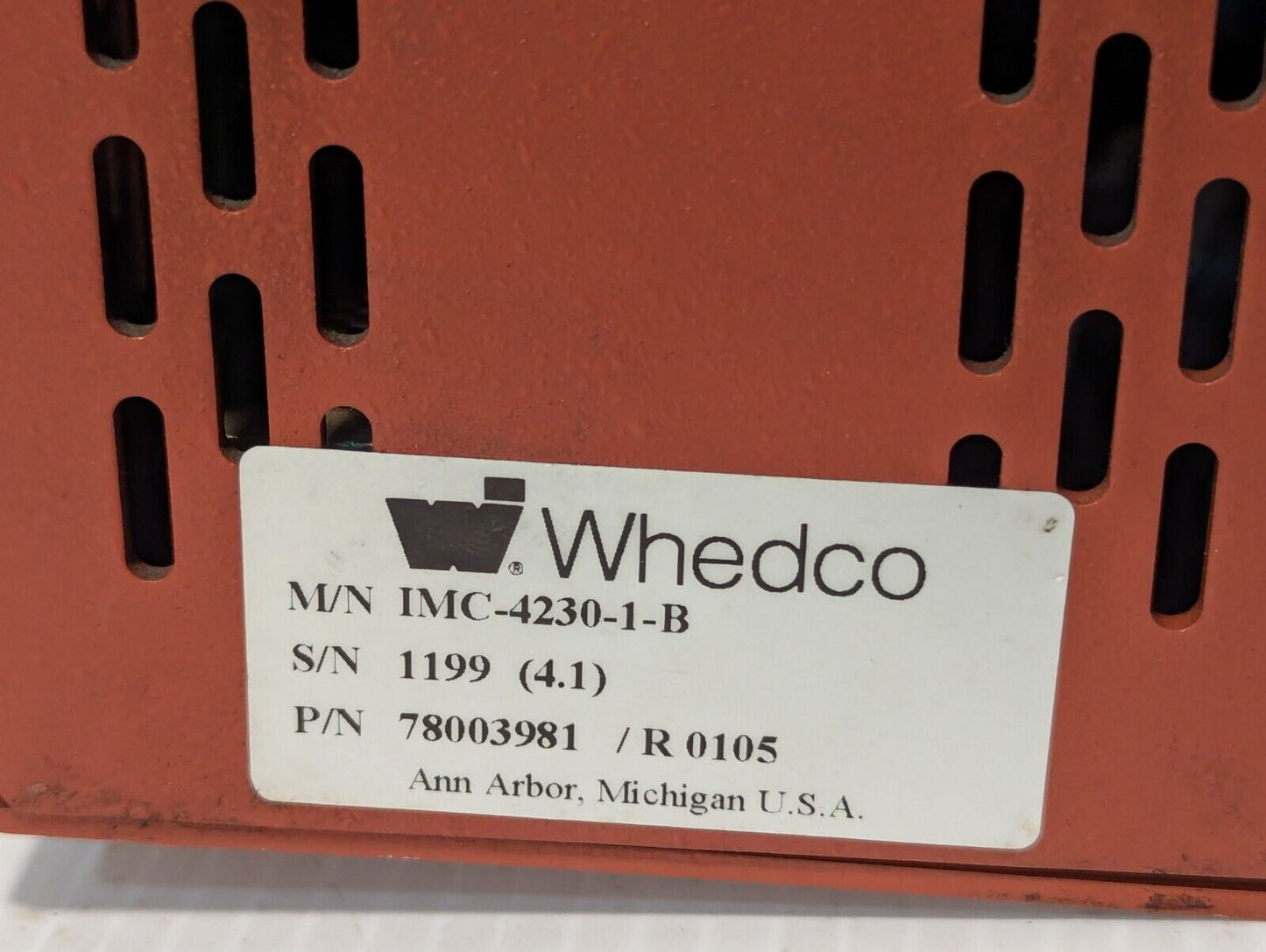 Whedco IMC-4230-1-B, 78003981/R0105 intelligent motor controller - Free Shipping