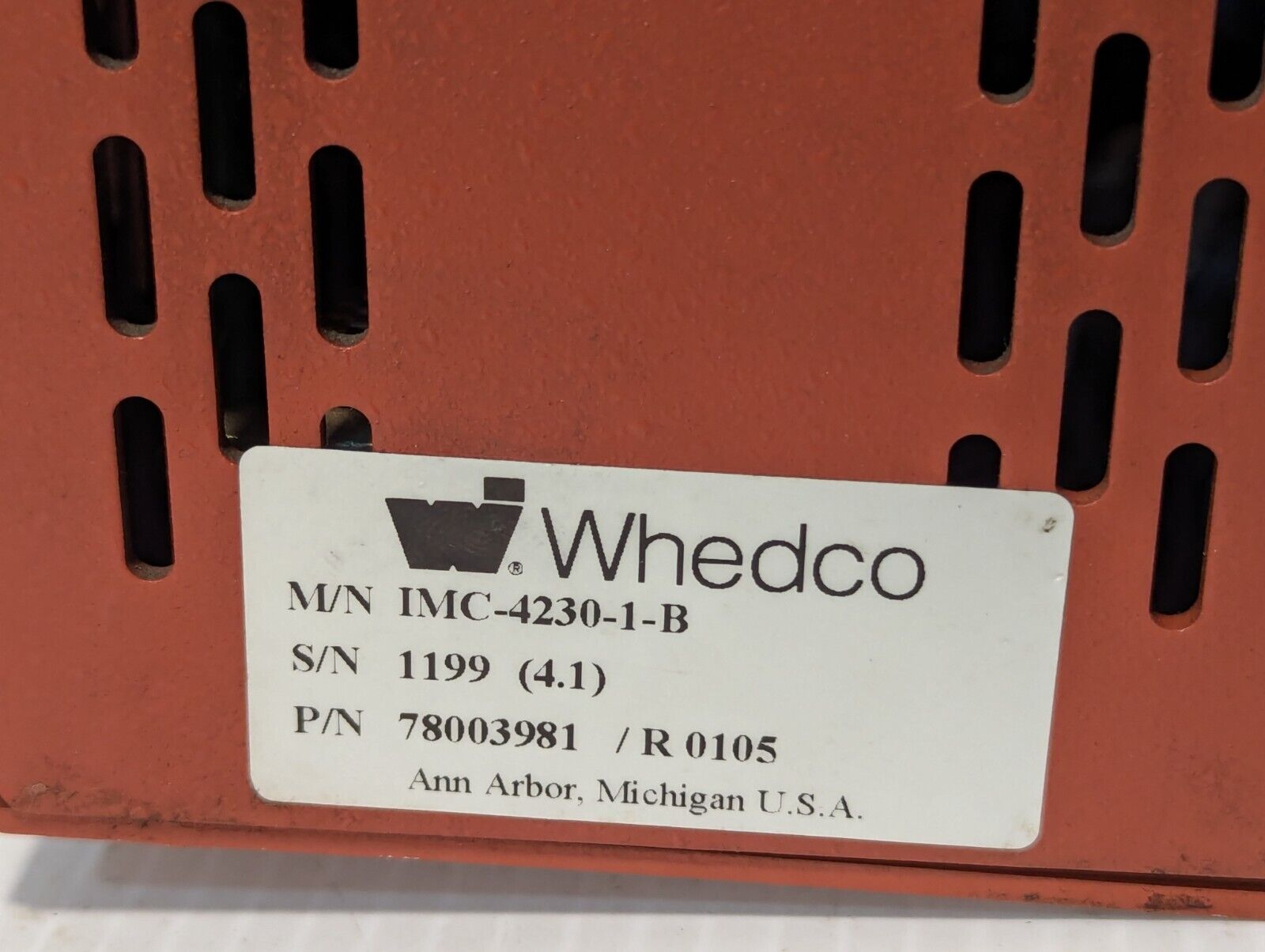Whedco IMC-4230-1-B, 78003981/R0105 intelligent motor controller - Free Shipping