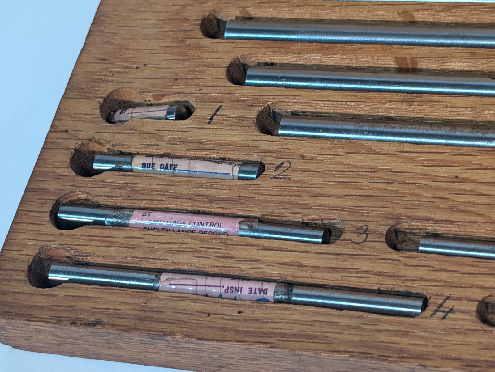 Vintage Starrett Machinist Gauge Blocks Measuring Tools Gage Set Wood Case, USA