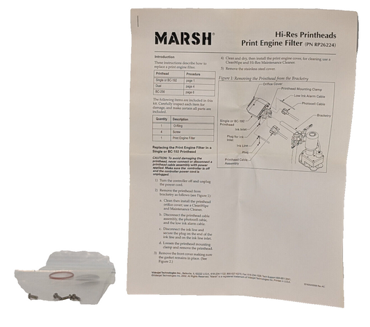 Videojet RP26224 Marsh Hi-Res Printheads Print Engine Filter Replacement Kit