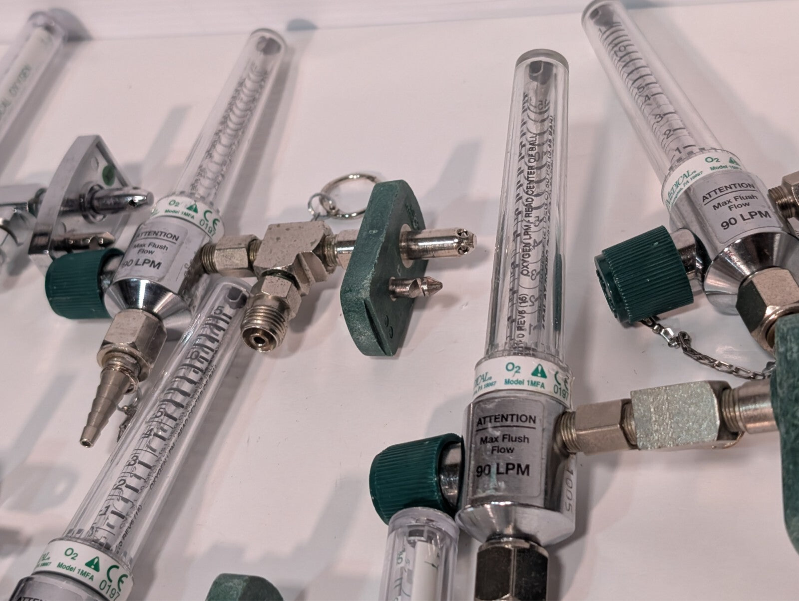 (53) Amvex and Precision Medical 1MFA Oxygen Flowmeters, 0473 0197, 60-80 90 LPM