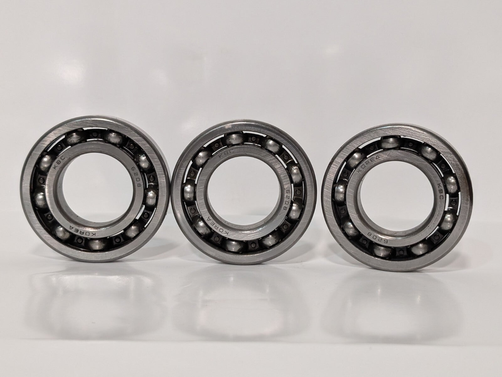 (3) KBC 6208 C3 Deep Groove Ball Bearing 40x80x18