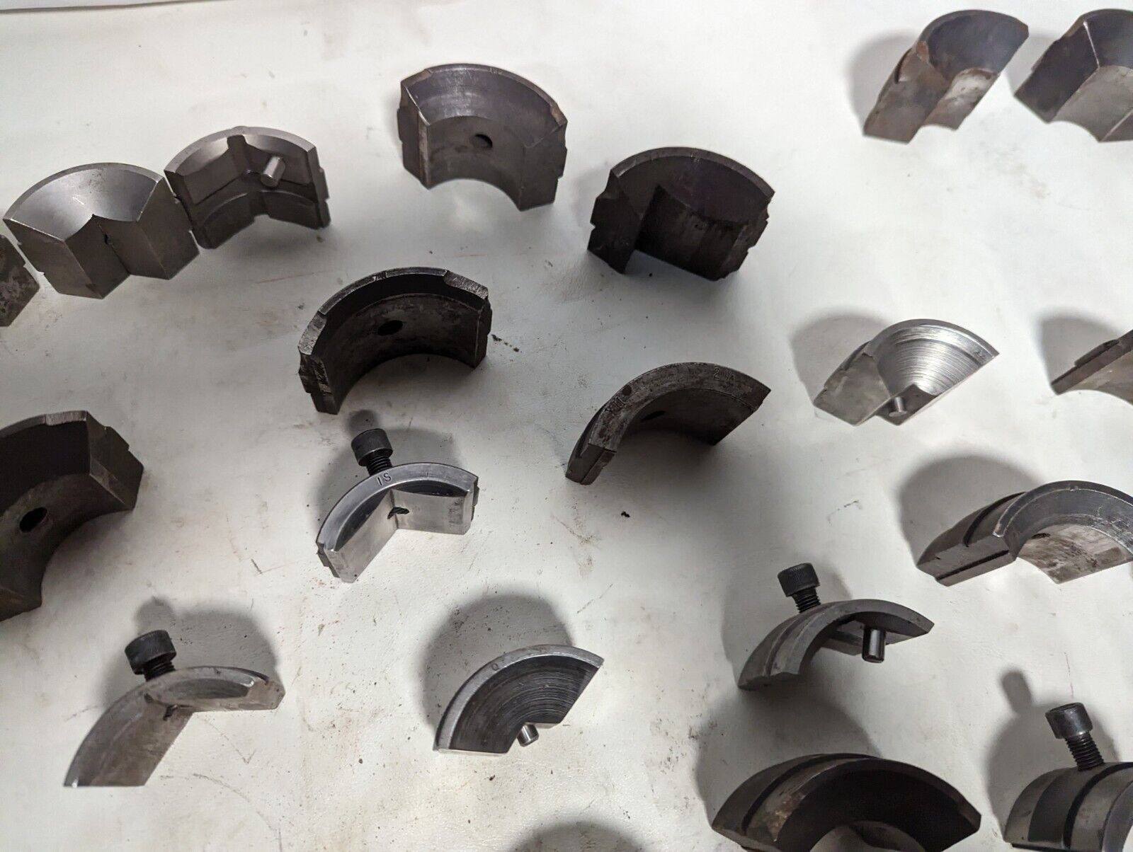 Lot of collet pads as pictured: some complete sets, some incomplete
