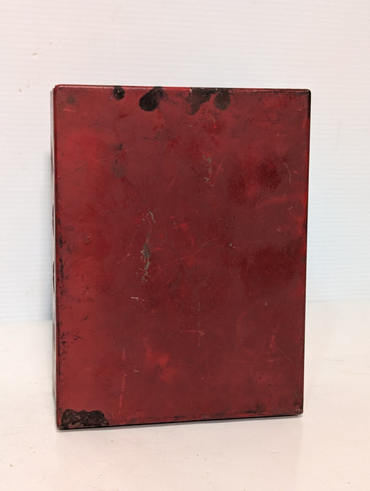 Unbranded Junction Box Enclosure 8" x 6" x 3.25", Punch Outs, Hinged Lid, Red