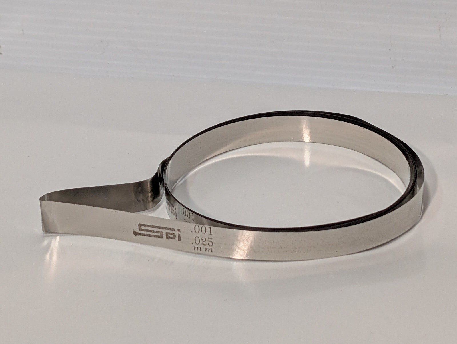 SPI 91-416-8 High Carbon Steel Feeler Stock Roll 1/2"W, 25'L, .001 Thick Coil