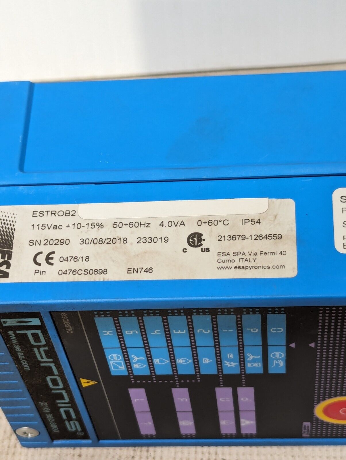 Pyronics 13710C01 Burner Control Device, ESTROB V2 - Free Shipping