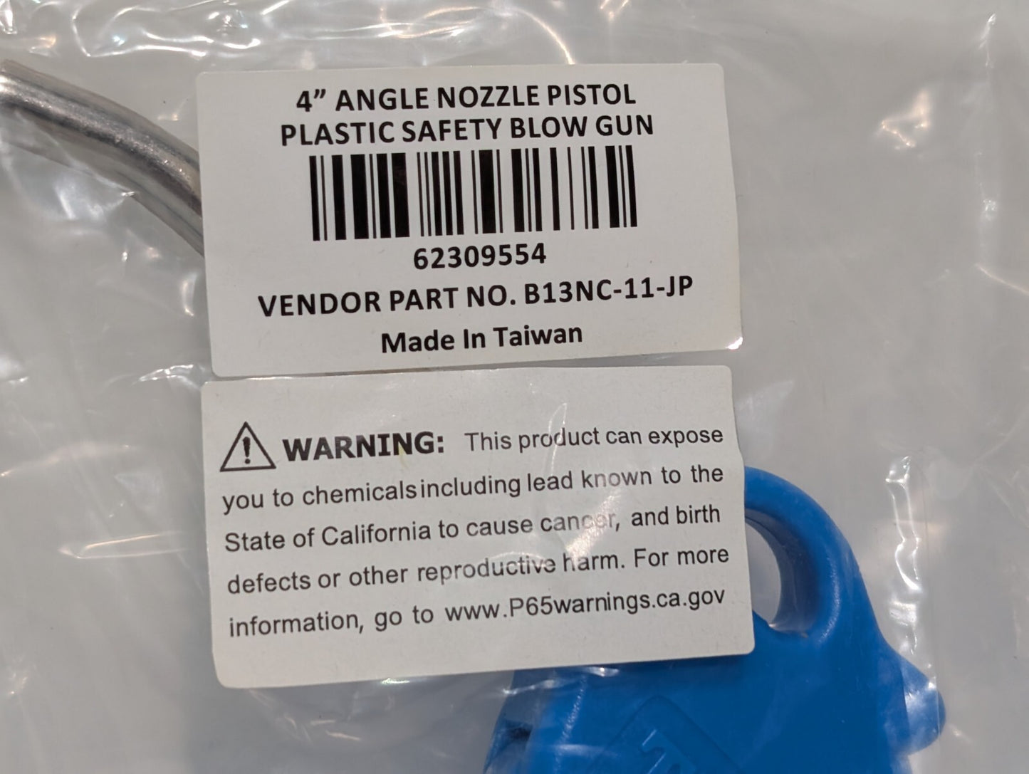 [3] THB B13NC-11-JP Plastic Safety Blow Gun 62309554 4" Angle Nozzle Pistol