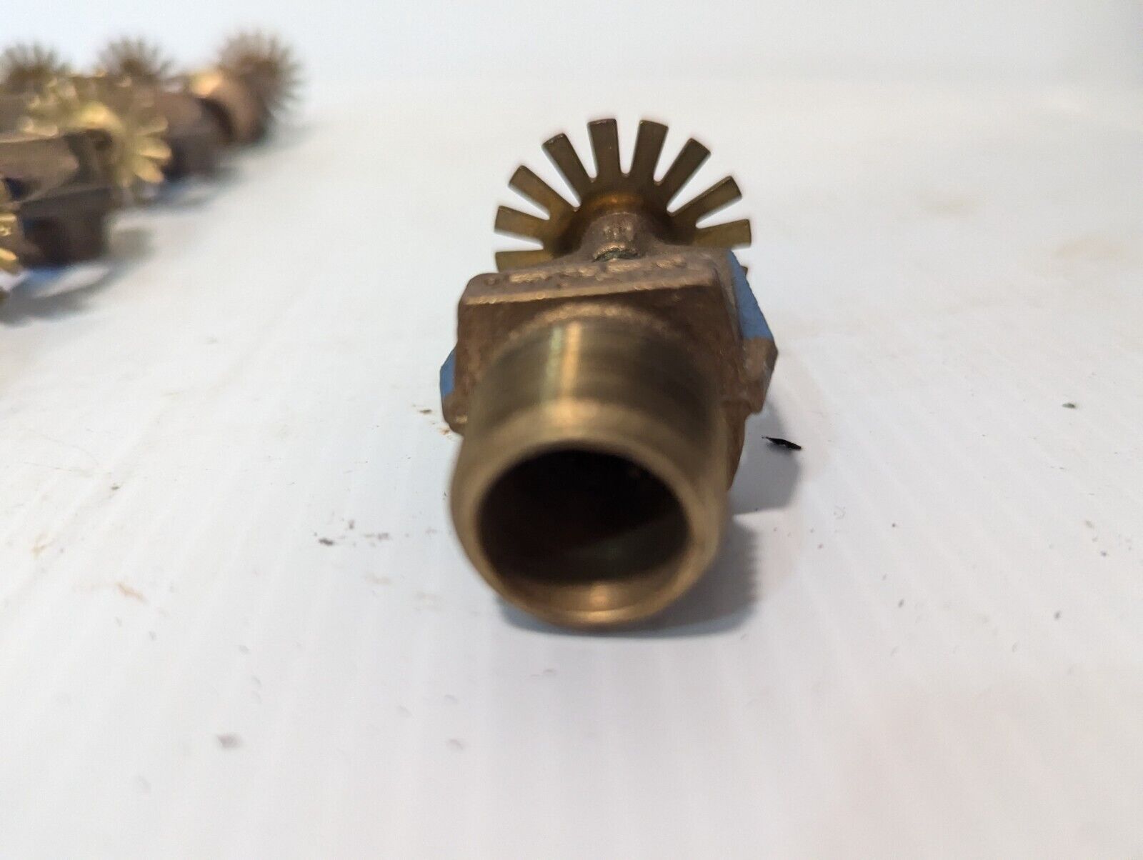 Lot of 4 Viking 1992 Brass Sprinkler Heads, Activate at 286° F (Blue) -Free Ship