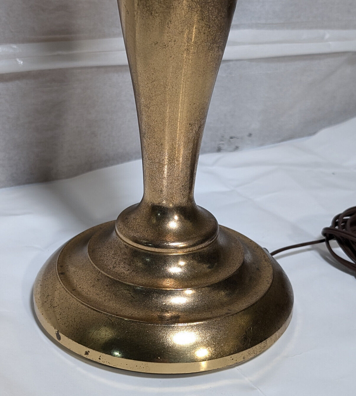 Stiffel Vintage, Brass, Table Lamp, Model 6247, 1970s, 28", Made in USA