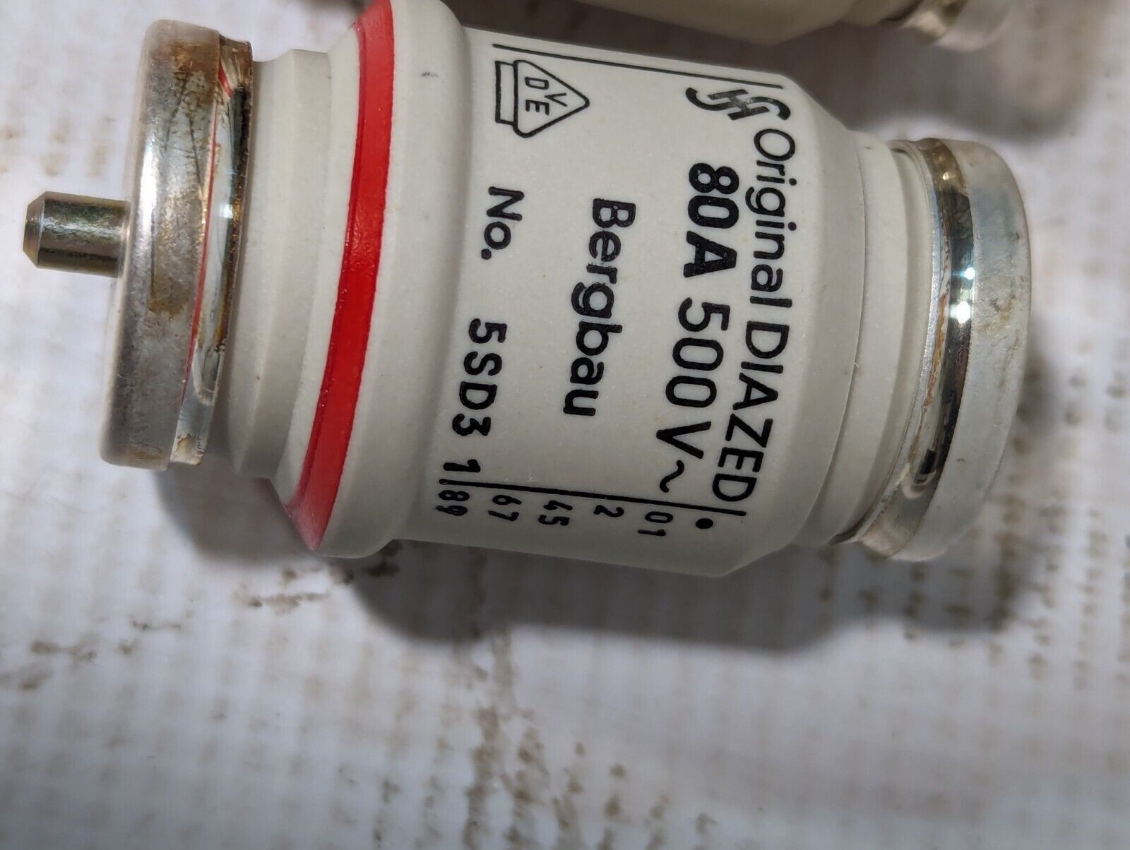 Siemens 5SD3 fuse, 80A, 500VAC, original diazed, Bergbau