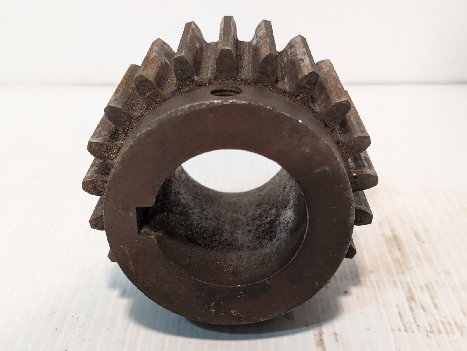 21 Tooth Spur Gear 3 7/8" Dia. 3" Shaft Dia. 1 6/8" Notched Bore - Free Shipping